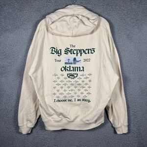 Kendrick Lamar The Big Steppers Tour 2022‎ Oklama Hoodie Cream XL Mens